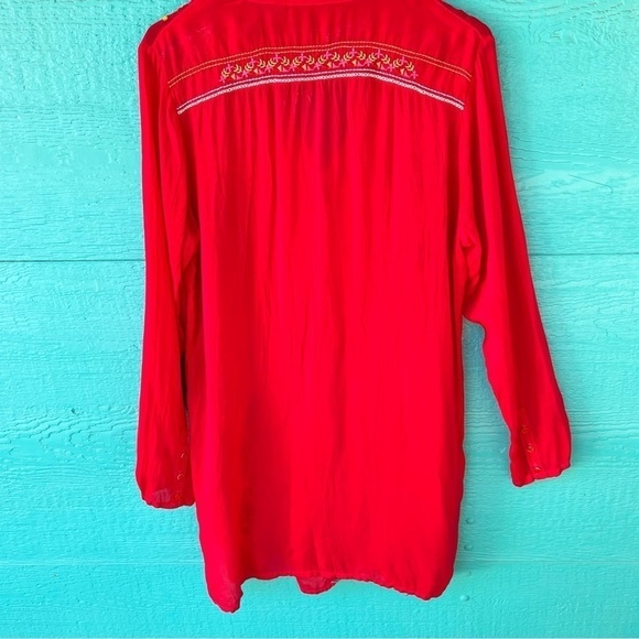 JOHNNY WAS PEASANT EMBROIDERED FLOWY DRESS SIZE SMALL - Picture 3 of 7